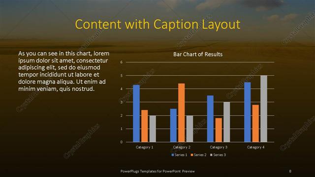 Content with Caption presentation slide layout