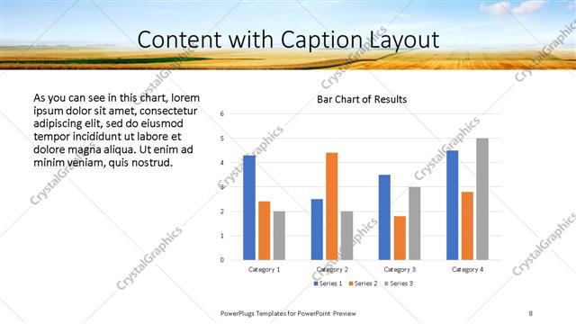 Content with Caption presentation slide layout