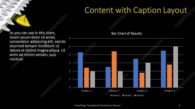 Content with Caption presentation slide layout