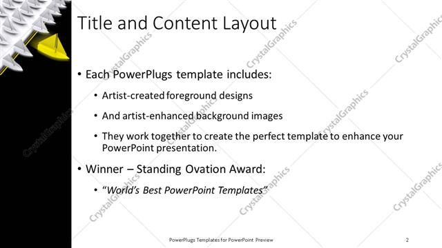 Title and Content presentation slide layout