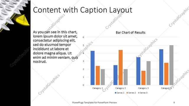 Content with Caption presentation slide layout