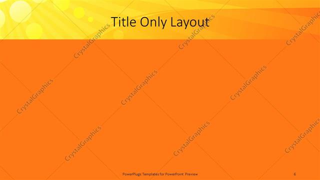 Title Only presentation slide layout