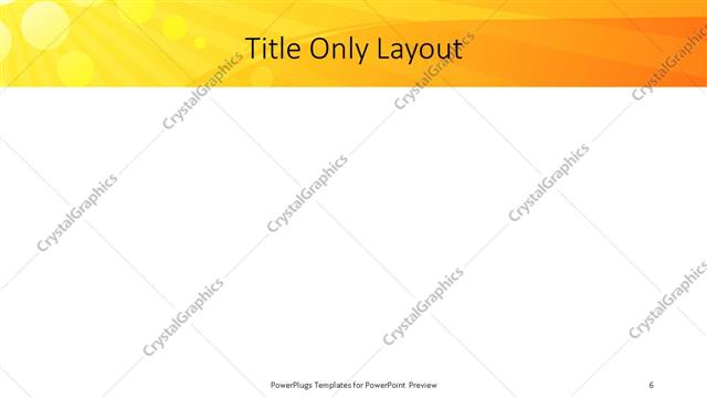 Title Only presentation slide layout