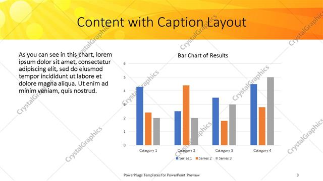 Content with Caption presentation slide layout