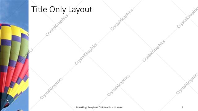 Title Only presentation slide layout