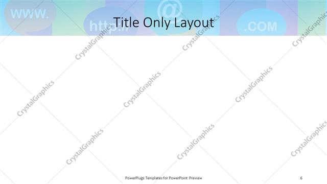 Title Only presentation slide layout