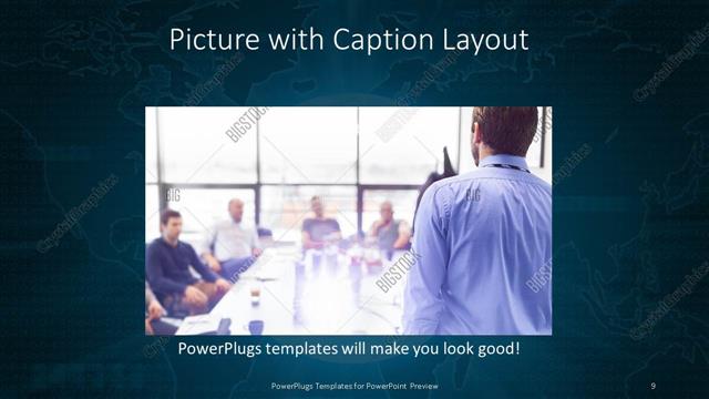 Picture with Caption presentation slide layout