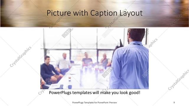 Picture with Caption presentation slide layout