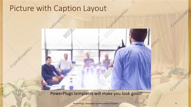 Picture with Caption presentation slide layout