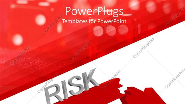  Presentation with risk - The broken arrow with reddish background