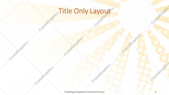 Title Only presentation slide layout