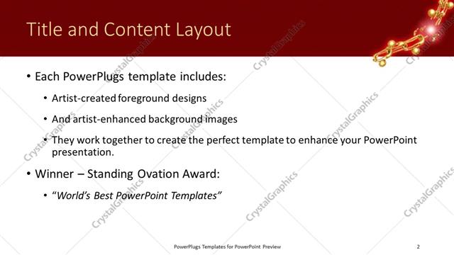 Title and Content presentation slide layout