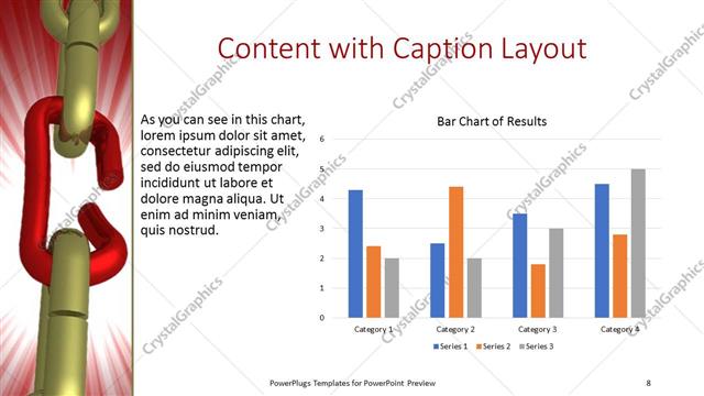Content with Caption presentation slide layout