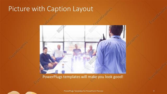 Picture with Caption presentation slide layout