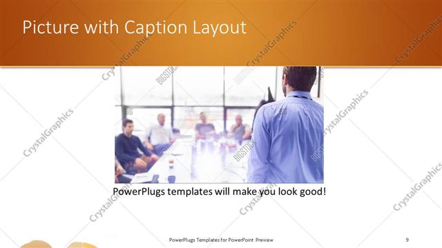 Picture with Caption presentation slide layout