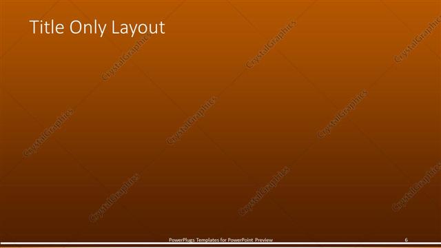 Title Only presentation slide layout