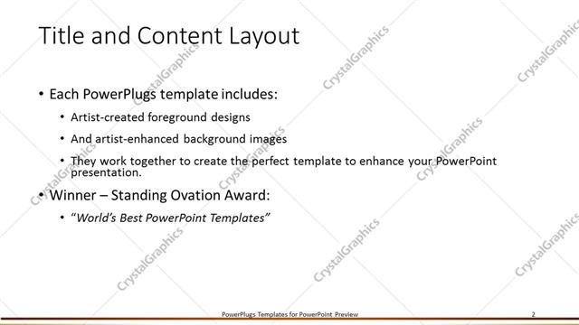 Title and Content presentation slide layout