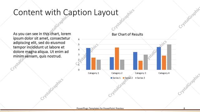 Content with Caption presentation slide layout