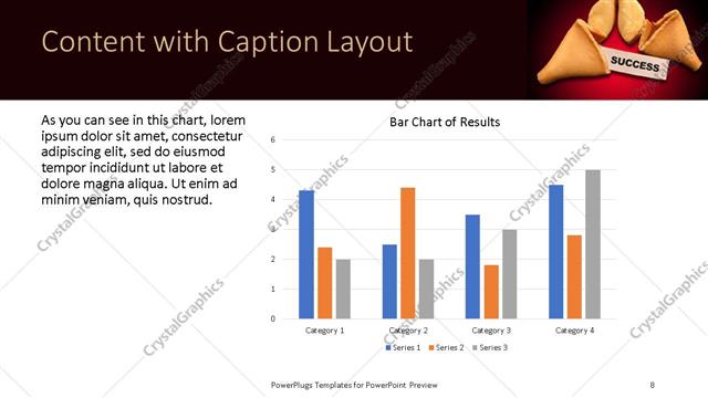 Content with Caption presentation slide layout