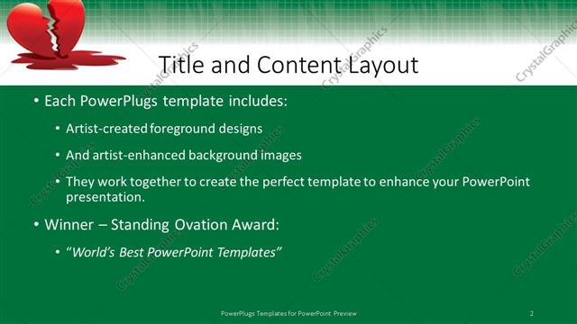 Title and Content presentation slide layout