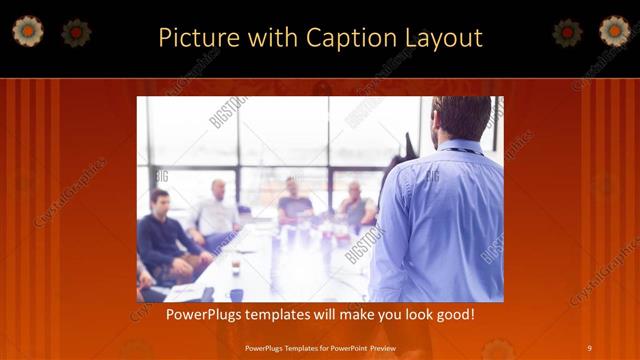 Picture with Caption presentation slide layout