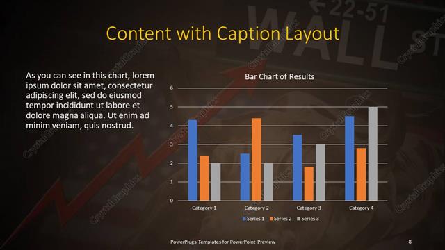 Content with Caption presentation slide layout