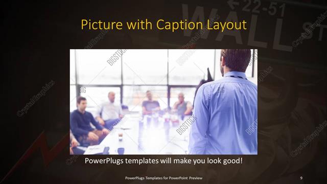 Picture with Caption presentation slide layout