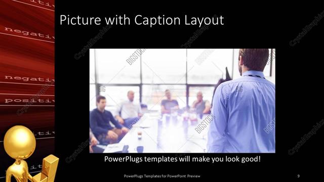 Picture with Caption presentation slide layout