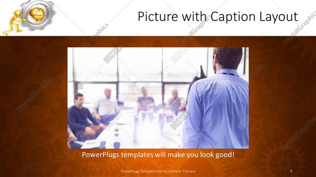 Picture with Caption presentation slide layout