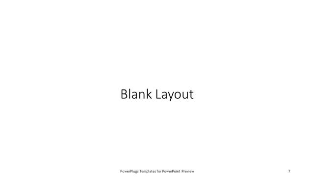 Blank presentation slide layout