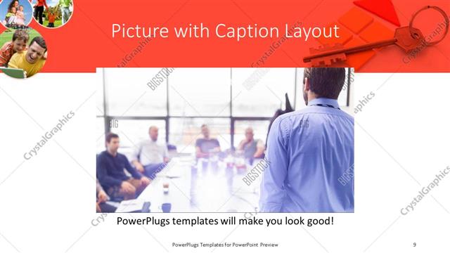 Picture with Caption presentation slide layout