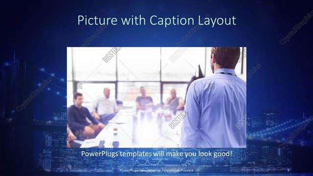 Picture with Caption presentation slide layout