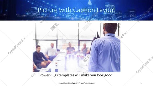 Picture with Caption presentation slide layout