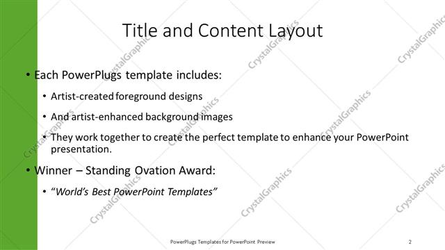 Title and Content presentation slide layout