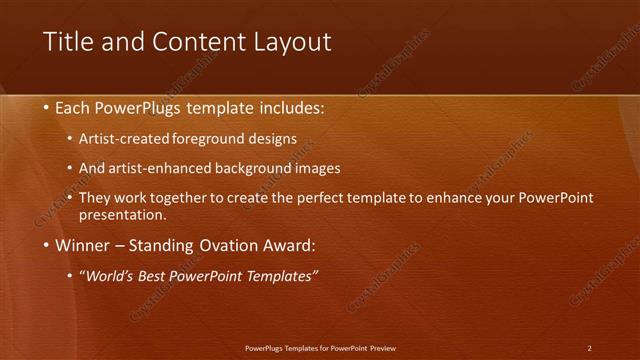 Title and Content presentation slide layout