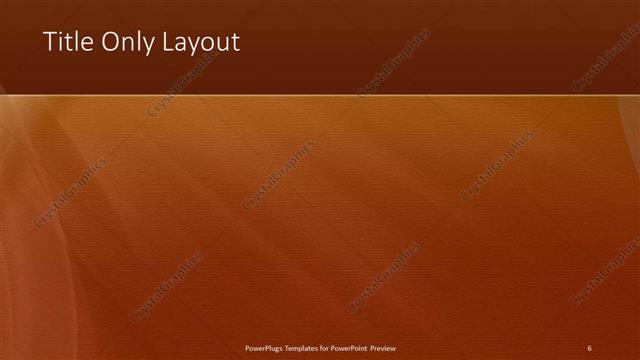 Title Only presentation slide layout