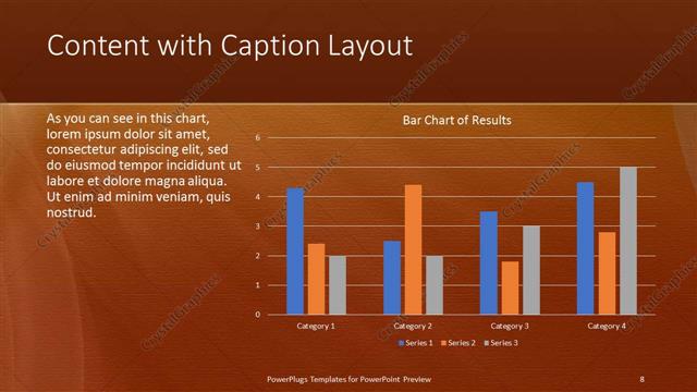 Content with Caption presentation slide layout