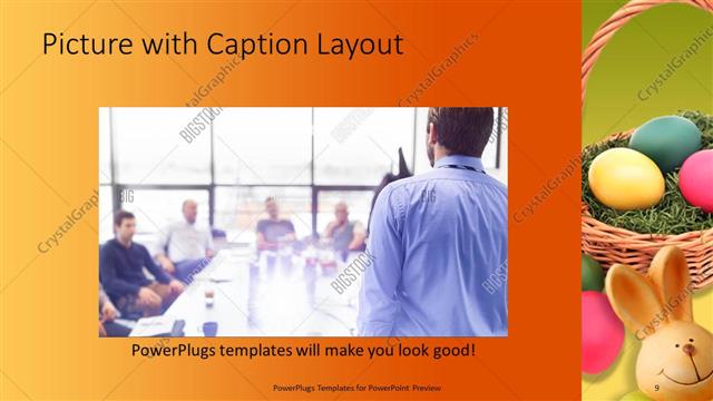 Picture with Caption presentation slide layout