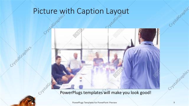 Picture with Caption presentation slide layout