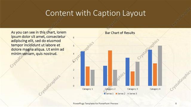 Content with Caption presentation slide layout