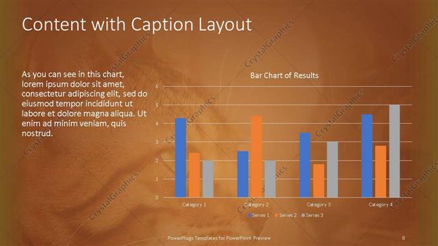 Content with Caption presentation slide layout