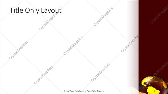 Title Only presentation slide layout