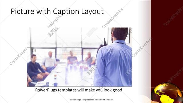Picture with Caption presentation slide layout