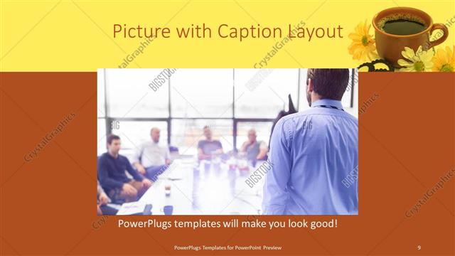 Picture with Caption presentation slide layout