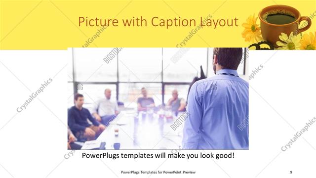 Picture with Caption presentation slide layout