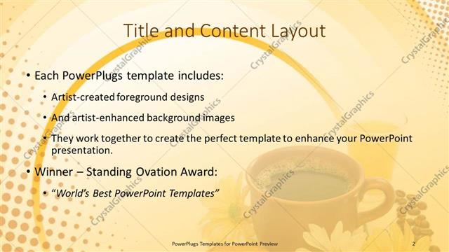 Title and Content presentation slide layout