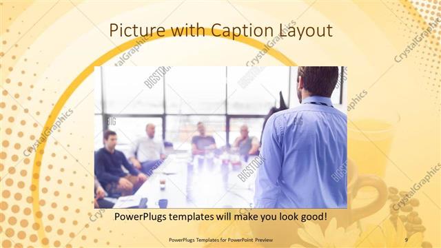 Picture with Caption presentation slide layout