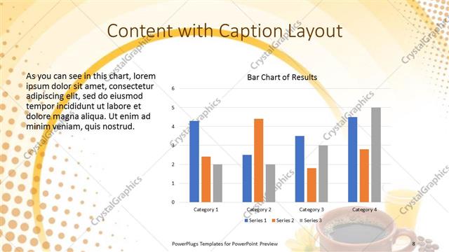 Content with Caption presentation slide layout