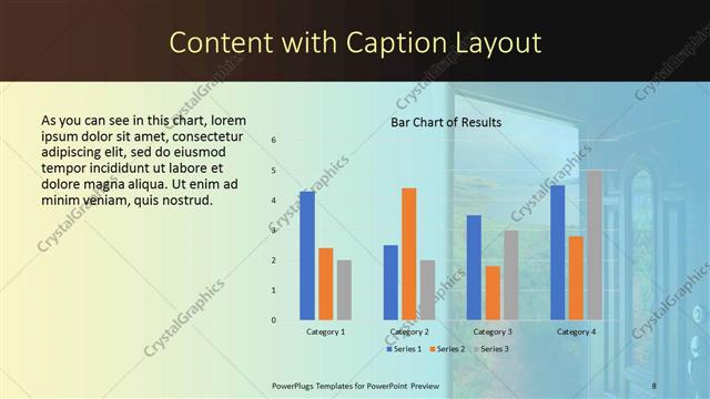 Content with Caption presentation slide layout