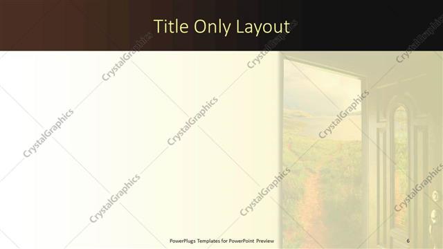 Title Only presentation slide layout